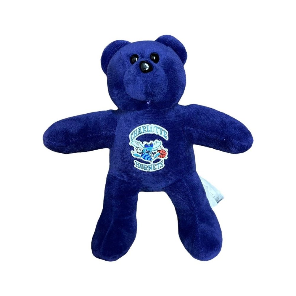 Charlotte Hornets Teddy Bear Plush Team Logo Stuffed Animal Toy Purple Sports
